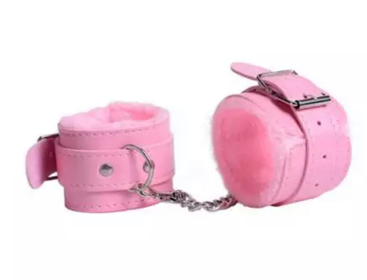 Leather Plush Handcuffs