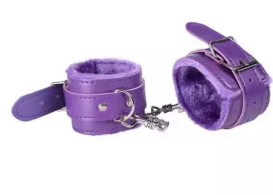 Leather Plush Handcuffs